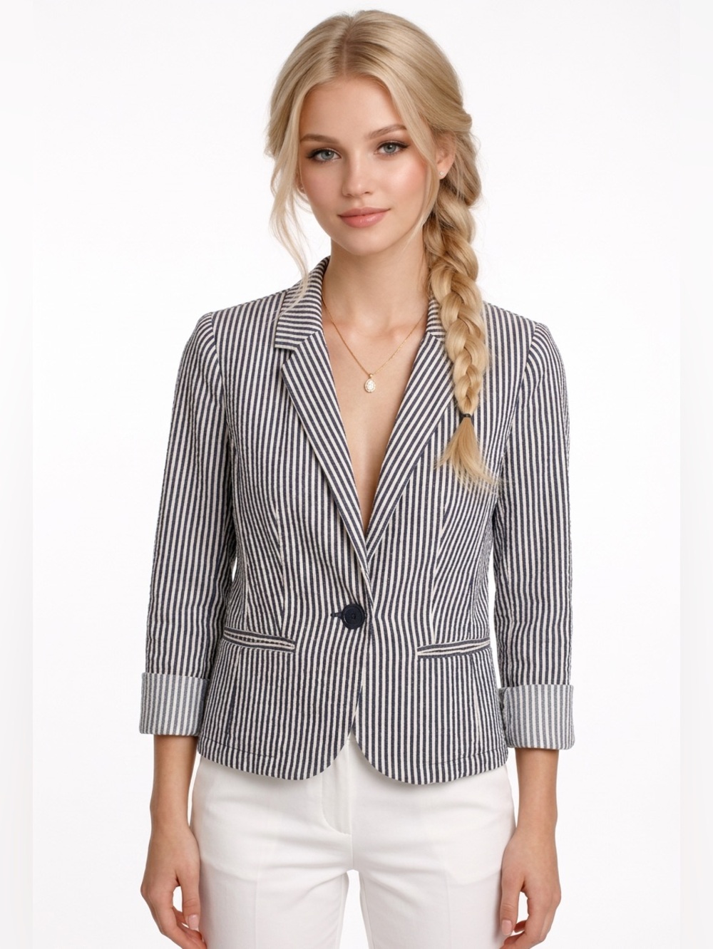 Only striped blazer